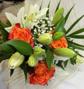 Rose Lily Bouquet – Bolton Florist Inc, Bolton ON