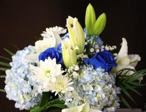 Bouquet de lys roses