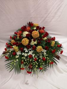 Strength and Wisdom Casket Spray – Bolton Florist Inc, Bolton ON