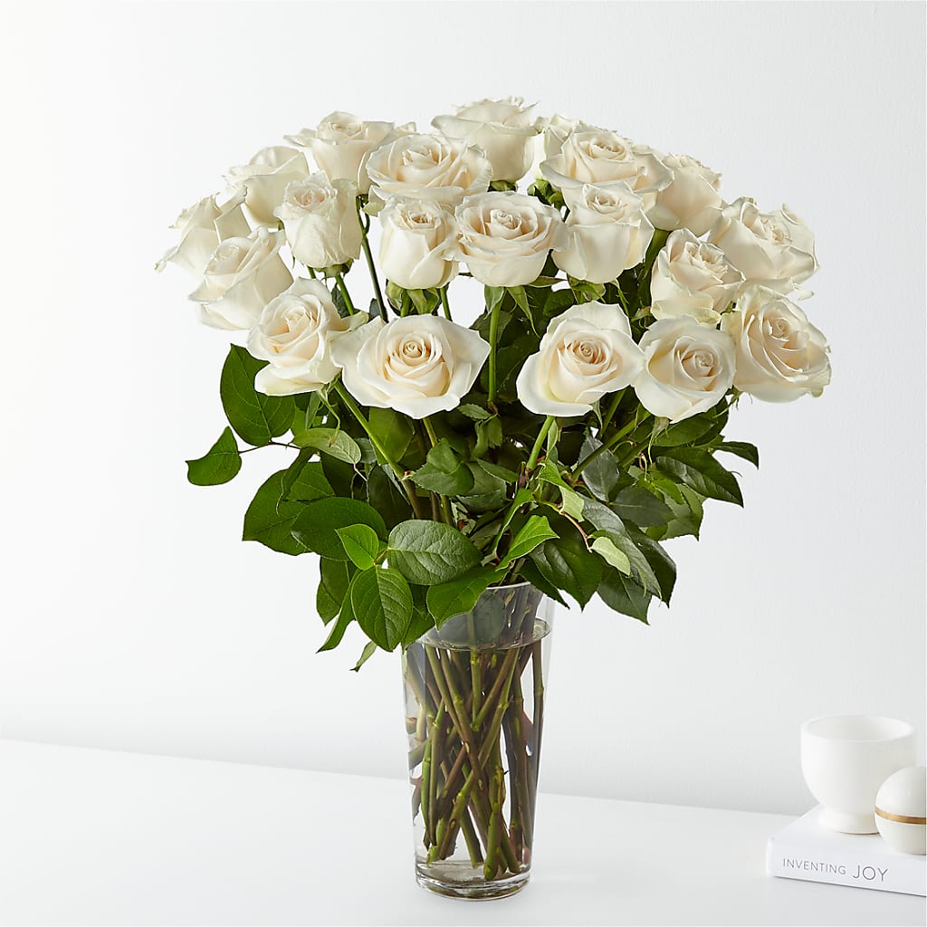 Long Stem White Rose Bouquet – Bolton Florist Inc, Bolton ON
