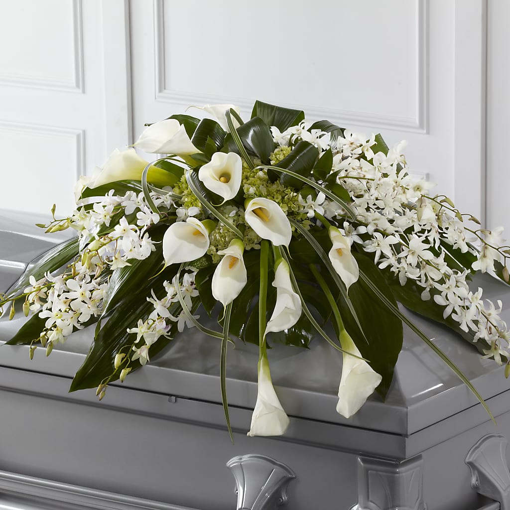 Angel Wings Casket Spray – Bolton Florist Inc, Bolton ON
