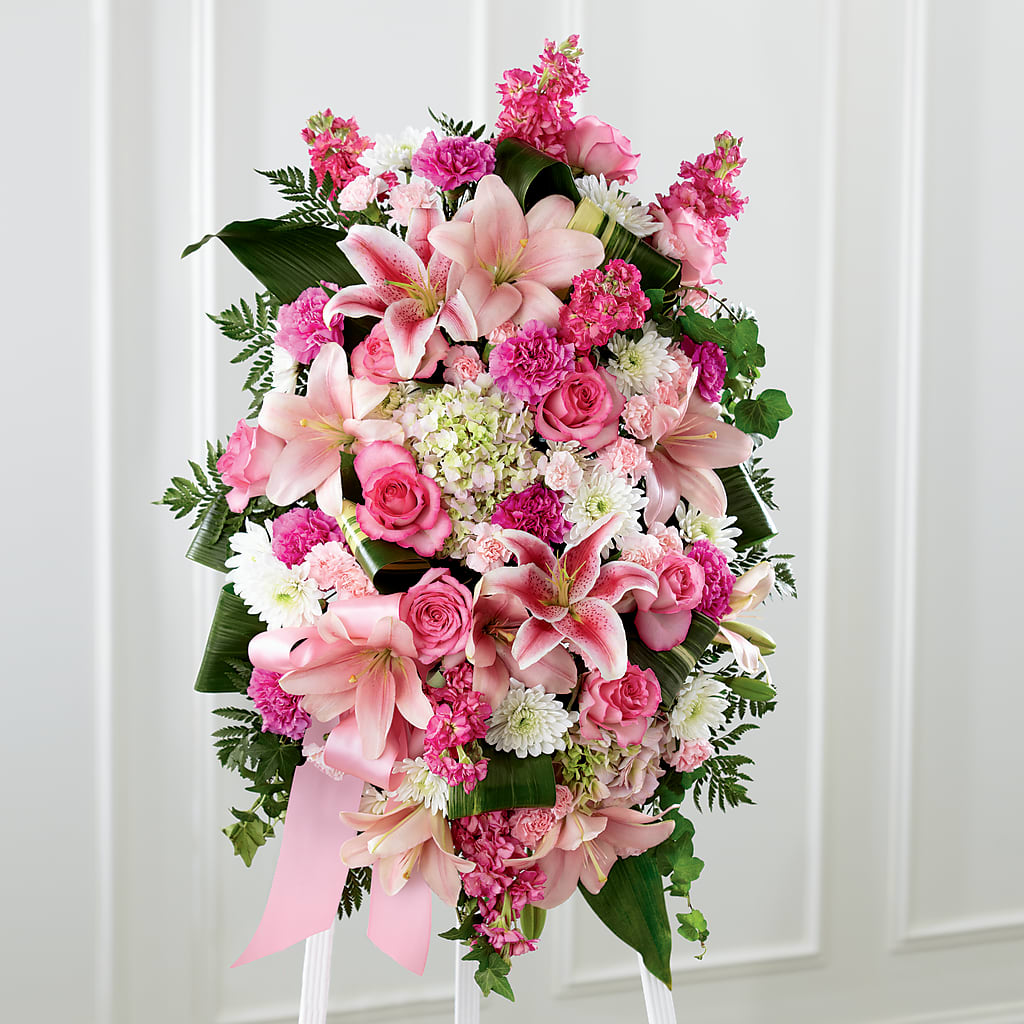 Comforting Standing Spray – Bolton Florist Inc, Bolton ON