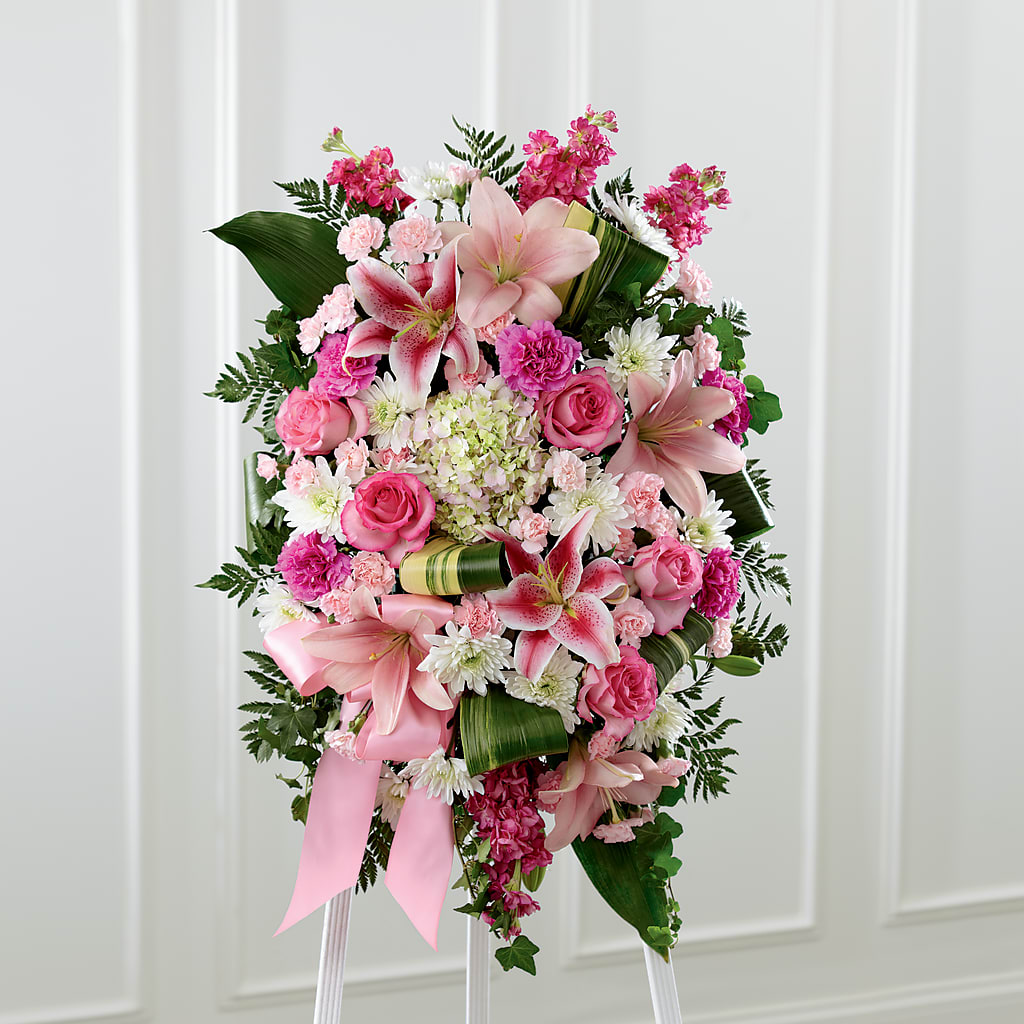 Comforting Standing Spray – Bolton Florist Inc, Bolton ON