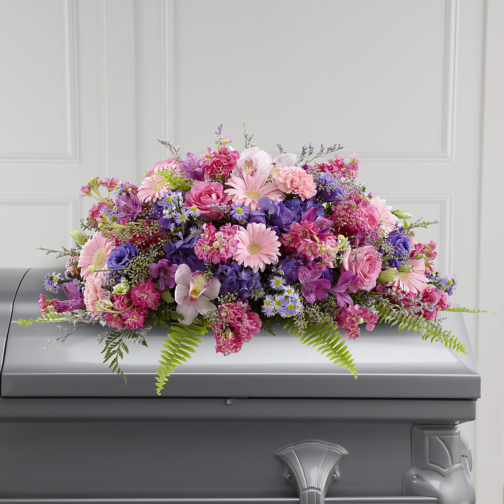 Glorious Garden Casket Spray – Bolton Florist Inc, Bolton ON