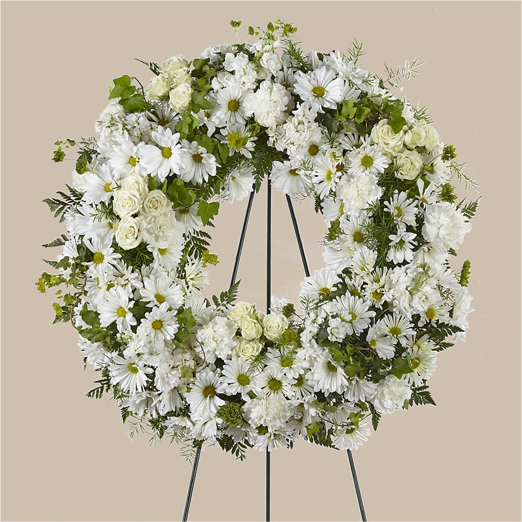 Faithful Wishes Wreath – Bolton Florist Inc, Bolton ON