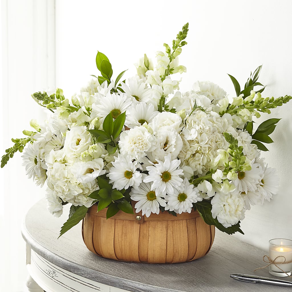 Pure Ivory Basket – Bolton Florist Inc, Bolton ON