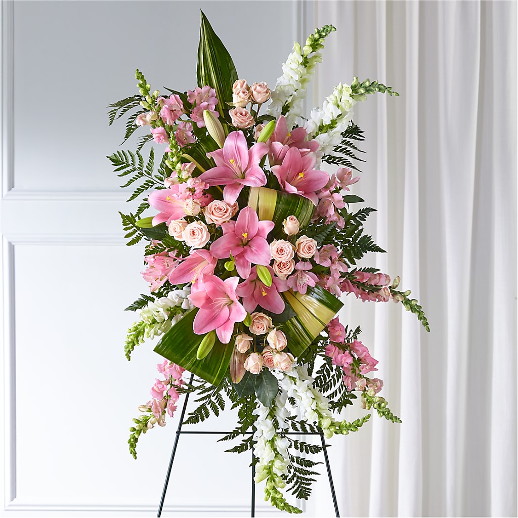 Elegant Embrace Standing Spray – Bolton Florist Inc, Bolton ON