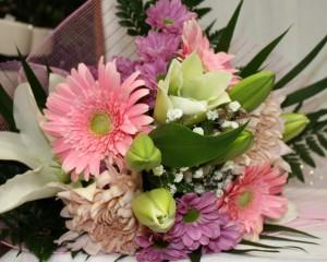 Ramo de lirios gerbera