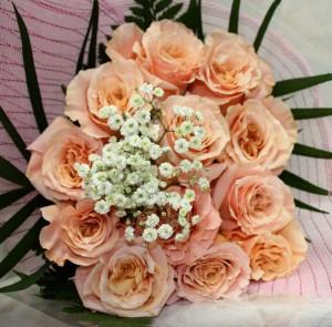 Peach Roses –  Bolton Florist Inc, Bolton ON