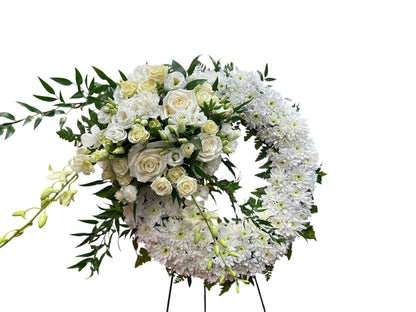 Pure Serenity Wreath –  Bolton Florist Inc, Bolton ON