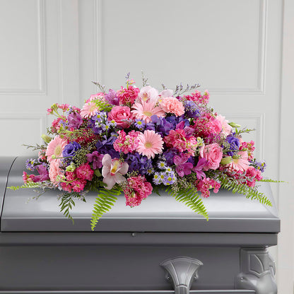 Glorious Garden Casket Spray –  Bolton Florist Inc, Bolton ON
