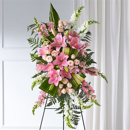 Elegant Embrace Standing Spray –  Bolton Florist Inc, Bolton ON
