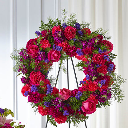 Calming Colors Wreath –  Bolton Florist Inc, Bolton ON
