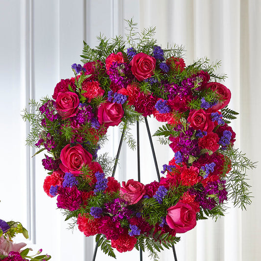 Calming Colors Wreath –  Bolton Florist Inc, Bolton ON