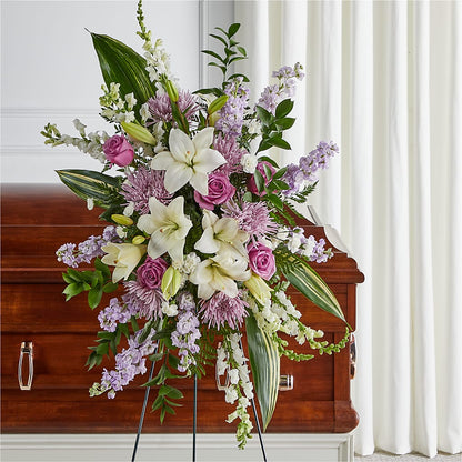 Grateful Hearts Standing Spray –  Bolton Florist Inc, Bolton ON