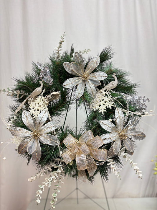 Shimmering Silver Wreath