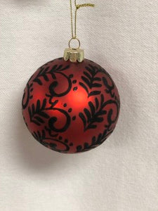 Red and Black Ornament